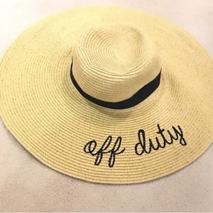 “Off Duty” floppy sun hat